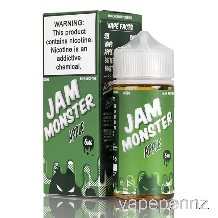 Apple - Jam Monster - 100mL 0mg VAPE NZ